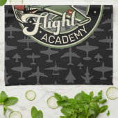 Aangepaste naam WWII Militaire brandweervlakte Ret Theedoek (Gevouwen)