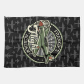 Aangepaste naam WWII Militaire brandweervlakte Ret Theedoek (Horizontaal)