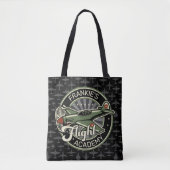Aangepaste naam WWII Militaire brandweervlakte Ret Tote Bag (Voorkant)