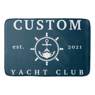 Aangepaste naam Yacht Club Rug, Aangepaste Rug voo Badmat