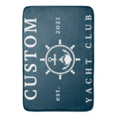 Aangepaste naam Yacht Club Rug, Aangepaste Rug voo Badmat (Voorkant Verticaal)