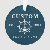 Aangepaste naam Yacht Ornament, Aangepaste Jacht D Ornament (voorkant)