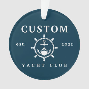 Aangepaste naam Yacht Ornament, Aangepaste Jacht D Ornament
