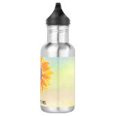 Aangepaste naam Yoga Instructor Sunflower Waterfles (Rechts)