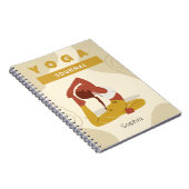 Aangepaste naam yoga modern kleurrijk trendy journ notitieboek (Rechterzijde)