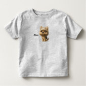 Aangepaste naam Yorkie Puppy Kinder Shirts (Voorkant)
