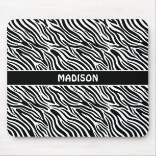 Aangepaste naam Zebra Patroon Muismat