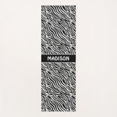 Aangepaste naam zebra patroon yogamat (Voorkant)