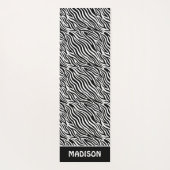 Aangepaste naam zebra patroon yogamat (Achterkant)