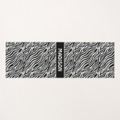 Aangepaste naam zebra patroon yogamat (Voorkant (horizontaal))