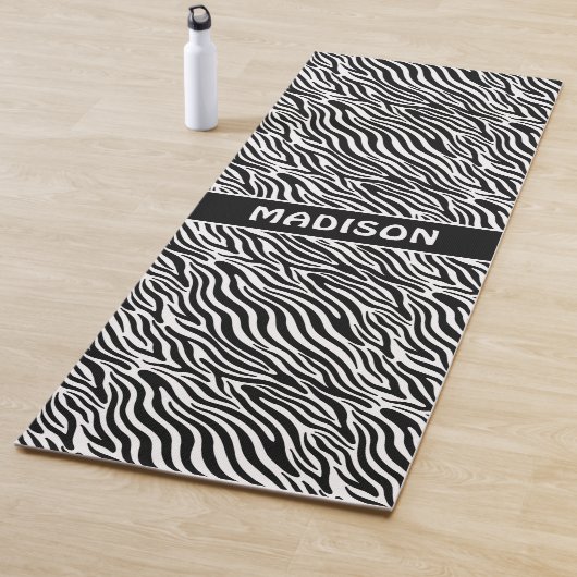 Aangepaste naam zebra patroon yogamat (In situ)