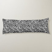 Aangepaste naam zebrapatroon lichaamskussen (Achterkant)