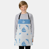 Aangepaste naam zee schort (Gedragen)