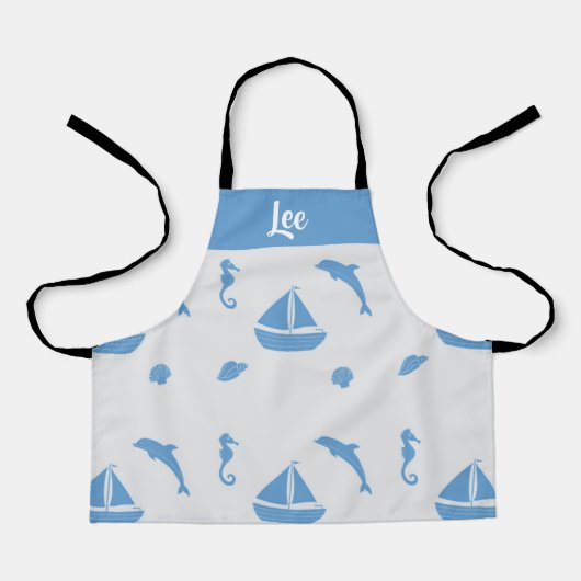 Aangepaste naam zee schort (Voorkant)