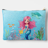 Aangepaste Naam Zeemeermin Make-up Bag Etui (Achterkant)