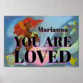 Aangepaste naam Zeemeermin Motivatie offerte Poster (Voorkant)