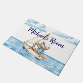 Aangepaste naam Zeiler Teddy Bear Deurmat (Schuin)