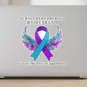 Aangepaste Naam Zelfmoordbewustzijn Herdenkingseng Sticker