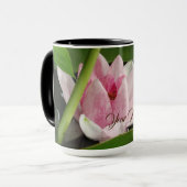 Aangepaste naam Zen Lotus Flower Mok (Voorkant links)