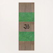Aangepaste naam Zen Om Green Grass Tatami Print Ru Yogamat (Achterkant)