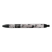 Aangepaste naam zilverglitter boston shiier zwarte inkt pen (Voorkant)