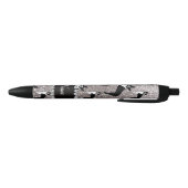 Aangepaste naam zilverglitter boston shiier zwarte inkt pen (Bodem)