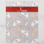 Aangepaste naam zilverglitterververververpleger pe flyer (Voorkant)