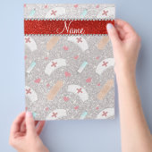 Aangepaste naam zilverglitterververververpleger pe flyer (Hand)