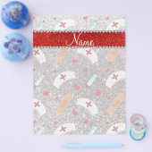 Aangepaste naam zilverglitterververververpleger pe flyer (Enkel)