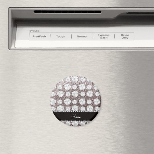 Aangepaste naam: zilverglittervolleyballen magneet (Insitu (Vaatwasser))