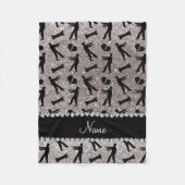 Aangepaste naam: zilverglitterzombies fleece deken (Voorkant)