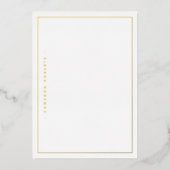 Aangepaste naam zilvergouden echte folie folie uitnodiging (Voorkant)