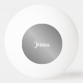 Aangepaste naam zilvergradiënt pingpongbal (Voorkant)