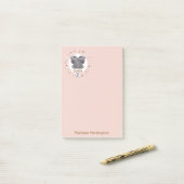 Aangepaste Naam Zodiac Sign Gemini Post-it® Notes (Op bureau)