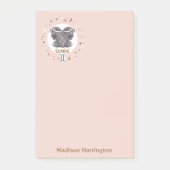 Aangepaste Naam Zodiac Sign Gemini Post-it® Notes (Voorkant)