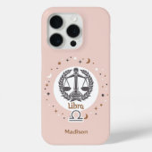 Aangepaste naam Zodiac Sign Libra Case-Mate iPhone Case (Achterkant)