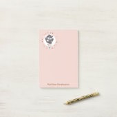 Aangepaste naam Zodiac Sign Vissen Post-it® Notes (Op bureau)