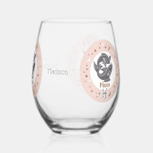 Aangepaste naam Zodiac Sign Vissen Wijnglas Zonder Voet (Rechts)