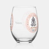 Aangepaste Naam Zodiac Sign Waterman Wijnglas Zonder Voet (Rechts)