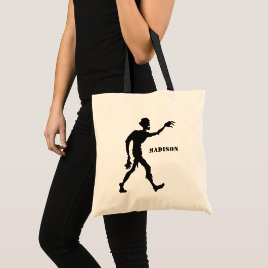 Aangepaste naam Zombie-canvas tassen (Voorkant (product))