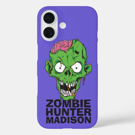 Aangepaste naam Zombie Hunter-telefoongevallen Case-Mate iPhone Case (Achterkant)
