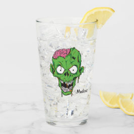 Aangepaste naam Zombie pint glas
