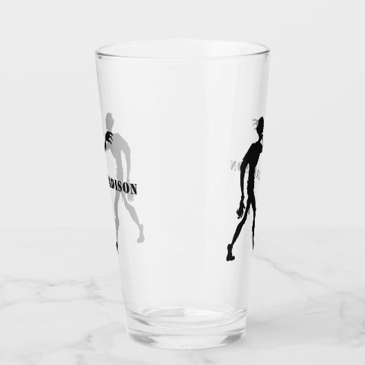 Aangepaste naam Zombie pint glas (Links)