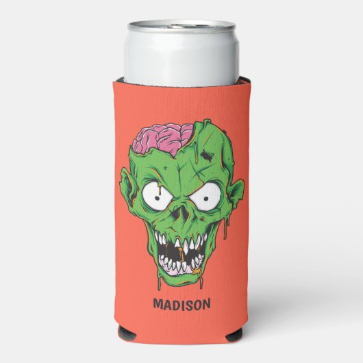 Aangepaste naam Zombie Seltzer Blikjeskoeler (Seltzer Voorkant)