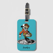 Aangepaste naam Zombie Skater & kleur Bagagelabel (Voorkant (verticaal))