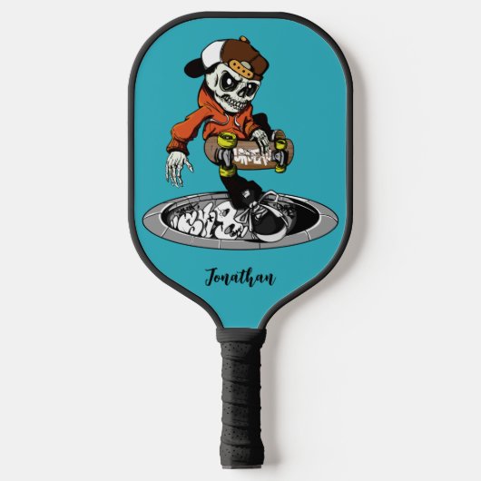 Aangepaste naam Zombie Skater & kleur Pickleball Paddle (Voorkant)