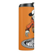 Aangepaste naam Zombie Skater & kleurtumbler Thermosbeker (Gedraaid links)