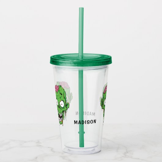Aangepaste naam Zombie-tumblers Acryl Drinkbeker (Voorkant)