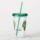 Aangepaste naam Zombie-tumblers Acryl Drinkbeker (Achterkant)