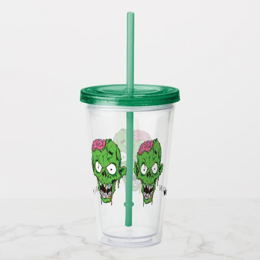 Aangepaste naam Zombie-tumblers Acryl Drinkbeker (Rechts)
